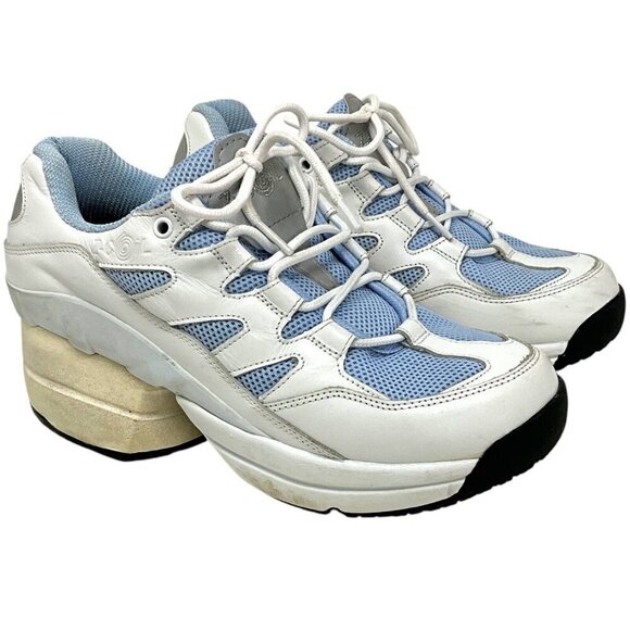 Z-Coil Shoes - Z-Coil Freedom Classic Sneakers Covered CoiL Blue White US Size 9 EUR 41.5